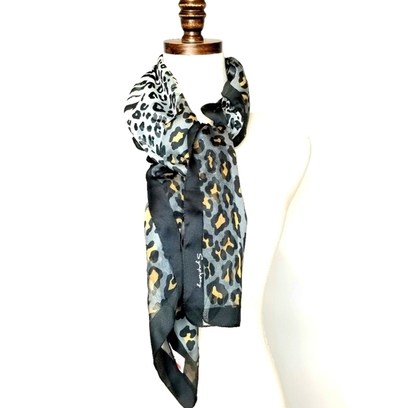 Symphony Made In Italy Animal Safari Print Polyester Scarf,  34 " x 34 " - Picture 2 of 10
